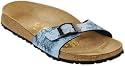 Papillio Sandal ''Madrid'' from Birko-Flor in delicate outdoor blue with a narrow insole