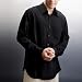 Sandals Cay Men's Black Herringbone Silk Shirt