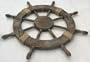 Nautical Decor 24" Wood Pirate's Ship Wheel Marine Decor