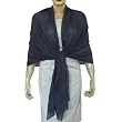 Black Cashmere Pashmina Scarf Handcrafted in India 84 x 30 inches
