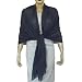 Black Cashmere Pashmina Scarf Handcrafted in India 84 x 30 inches