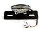 Custom Black LED Integrated Taillight Brake Light Turn Signals License Plate Light Fender Eliminator Plate Tag Holder for Harley, Honda, Yamaha, Suzuki, Kawasaki, Custom Bike, Cruiser, Choppers, Scooters, Vespa, Moped