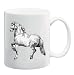 HORSE PENCIL STENCIL Mug Coffee Cup 11 oz