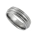 Titanium Comfort Band Ring w/ Brushed and Polished Finish