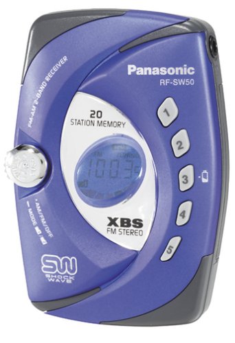Panasonic RF-SW50 Shockwave Portable Radio (Blue)
