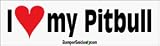 I Love My Pit Bull - bumper stickers (Large)
