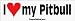 I Love My Pit Bull - bumper stickers (Large)