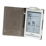 Die original GeckoCovers H�lle mit Licht f�r den Sony PRS T1 Touch E-Reader Ebook Cover H�lle weiss wei� white - im praktischen Buchstyle mit integrierter Led-Leselampevon "Gecko"