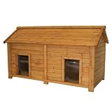 HI Tech Building Systems Simply Cedar Duplex Dog House