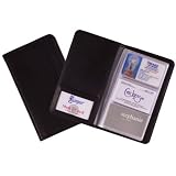 Royce Leather 3-Up Business Card File