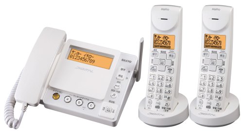SANYO デジタルコードレス留守番電話機（ピュアホワイト） TEL-DHW5(W)