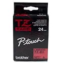 Brother 1 Inch x 26.2 Feet Black on Red for P-Touch (TZ451)