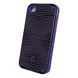 New Groovy iPhone 4 / 4S wave design silicone case (Purple)by Covers4it
