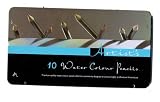 10 WATERCOLOUR PENCILS TIN SET