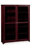 Review Home Decorators Collection  / Oxford Bookcase Glass Doors Five Shelf/48 Merlot