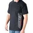 Joe Rocket Logo Men's Short-Sleeve Racewear Shirt w/ Free B&F Heart Sticker Bundle - Black