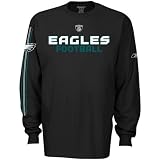 Reebok Philadelphia Eagles Black Orbital Long Sleeve T-shirt