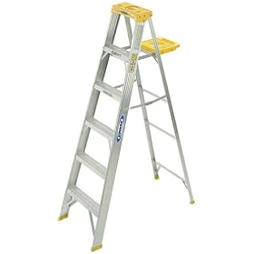 Werner 365 250-Pound Duty Rating Aluminum Stepladder, 5-Foot