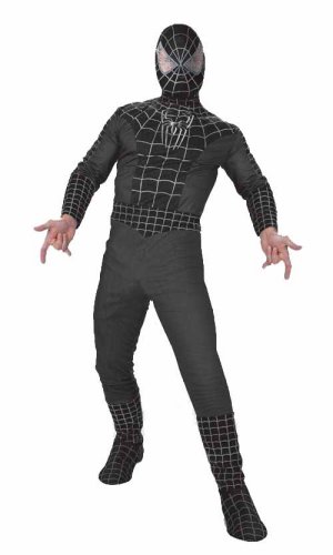  Spiderman 3 Costume Deluxe Adult Black Suit 6584