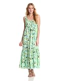Jones New York Women's Shirred Maxi Dress, Capri Blue/Multi, X-Large Jones New York Women's Shirred Maxi Dress, Capri Blue/Multi, X-Large