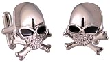 Stainless Steel Skull & Crossbones Cuff Links Cufflinks