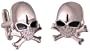 Stainless Steel Skull & Crossbones Cuff Links Cufflinks