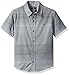 Calvin Klein Big Boys' Refined Short Sleeve Striped Shirt