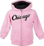Chicago White Sox -Girls 7-16- Pink Zip Front Hooded Sweatshirt