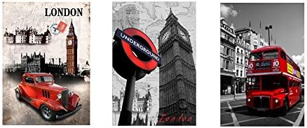 Art Print London, Marilyn Monroe Art Print on Canvas Wall Decor Poster Landscape (16x24inch (40x60cm))