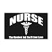 38.5 x24.5 Wall Vinyl Sticker Nurse The Hardest Job You'll Ever Love
