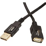 AmazonBasics USB 2.0 Extension Cable 2-Pack - A-Male to A-Female  - 3.3 Feet (1 Meter)