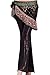 ZLTdream Women's Tribal Belly Dance Hip Scarf with tassel & copper Light Blue