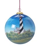 Review Kurt Adler  / Hand Painted St. Augustine Lighthouse Glass Ball Christmas Ornament