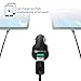 Aukey 24W / 4.8A Dual USB Car Charger with AIPower Tech for Apple, Android Tablets & Phones, Bluetooth Speaker, GPS, External Battery Charger and Many other USB Powered Mobile Devices (Black)