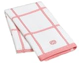 Calphalon Checked Terry Kitchen Towel, Pink Grapefruit