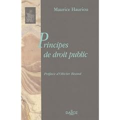 Principes de droit public