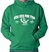 Men's (Unisex) Kelly Green Hoodie by Jerzees : Irish Beer Pong Team - Funny Irish St Patricks Day