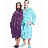 Flauschiges Frottee Badeset mit Bademantel, Badehandtuch, Badeschuhen und großer Tasche Aqua Reviews