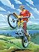 8-3/4 Inch x11-3/4 Inch Junior Small Paint By Number Kit-Motocross
