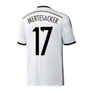 Adidas MERTESACKER #17 Germany Home Jersey World Cup 2014 YOUTH. (YXL)