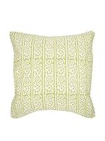 ICONS CORNER Cojín Artesanal (Verde / Blanco)