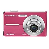 Buy Olympus FE360 8MP Digital Camera with 3x Optical Dual Zoom (Pink) by Olympus
