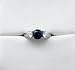 Platinum Diamond and Sapphire HAMILTON Ring