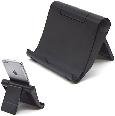 2Pcs Universal Tablet Stand, Multi-function Rotating Desktop Cell Phone Stands, Foldable Mobile Bracket For iPhone5,6,6S,6plus,6S Plus,iPad Pro Air 2,Samsung Galaxy S7,S6,S5,E-reader,ect (Black)