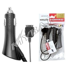 Black Premium Rapid Car Charger (with IC CHIP) for Apple iPhone 3G