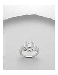CZ Ring In 92.5 Sterling Silver