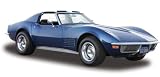 1970 Chevrolet Corvette Blue 1:24 Diecast Model Car