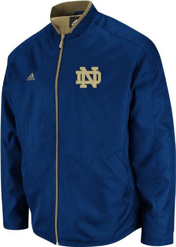 Notre Dame Fighting Irish Adidas Tip Off Navy Midweight Jacket