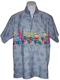 Men's Hawaiian Shirt-Cocktails Band on Grey