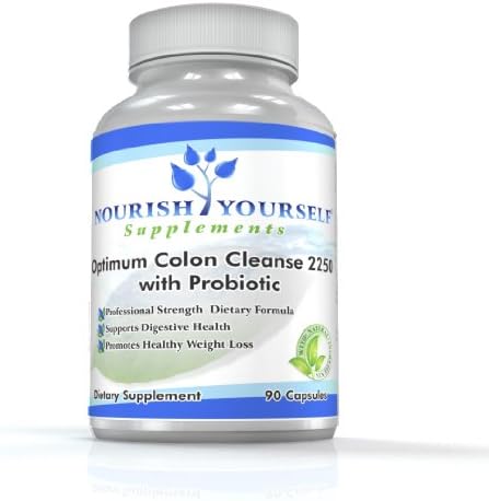 Colon Cleanse Supplement 2250mg with Probiotic - Weight Loss Colon Cleanse Detox - Easy to Swallow 90 Capsules for a 30 Day Natural Colon Cleansing, Maximum Well-being, Best Colon Cleanse Pills Capsules for a Weight Loss Diet - Contains Lactobacillus + Acidophilus Lives Cultures - Over the Counter Colon Cleanse Product - 365 Days 100% Satisfaction Guarantee/No Question Ask or Your Money Back!!!